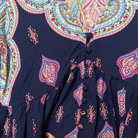 Umgee Bell Sleeve Tunic Dress - Picture 6 of 8